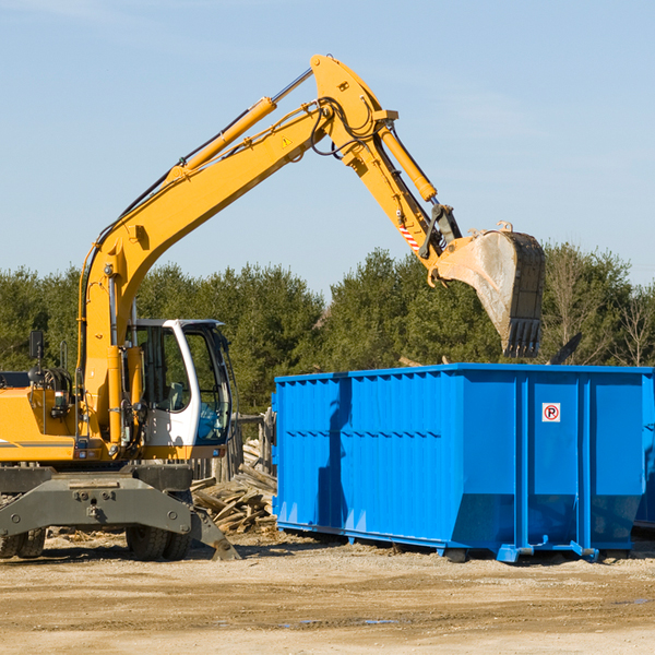 can i choose the location where the residential dumpster will be placed in Chenoa